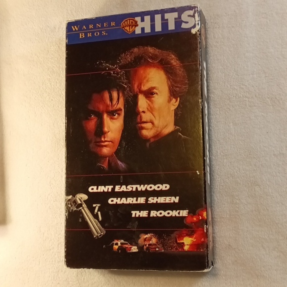 VHS Movie "The Rookie". Vintage. Starring  Clint Eastwood & Charlie Sheen.